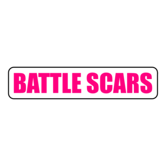 Battle Scars Sticker (Hot Pink)